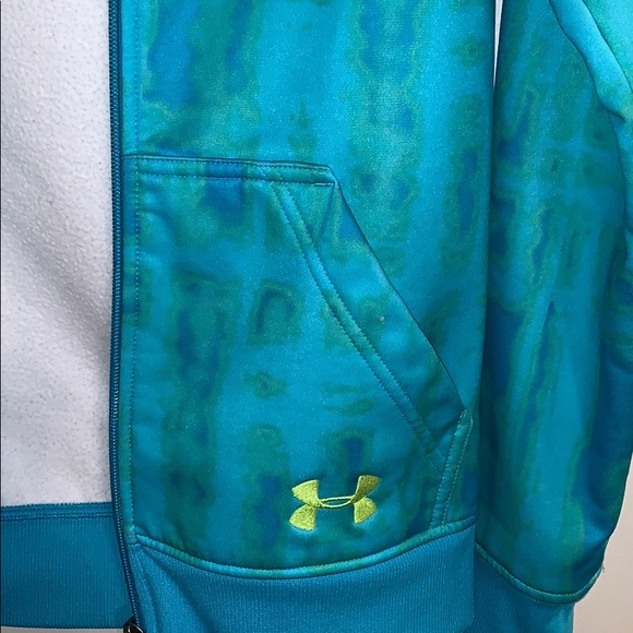 Under armour colorful semi fitted zip up hoodie XS - Picture 4 of 5